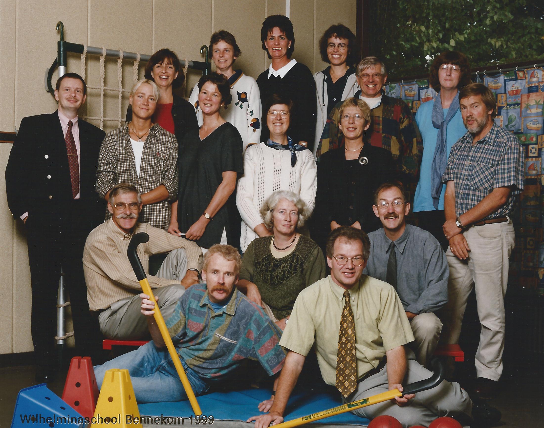 Het team door de jaren heen