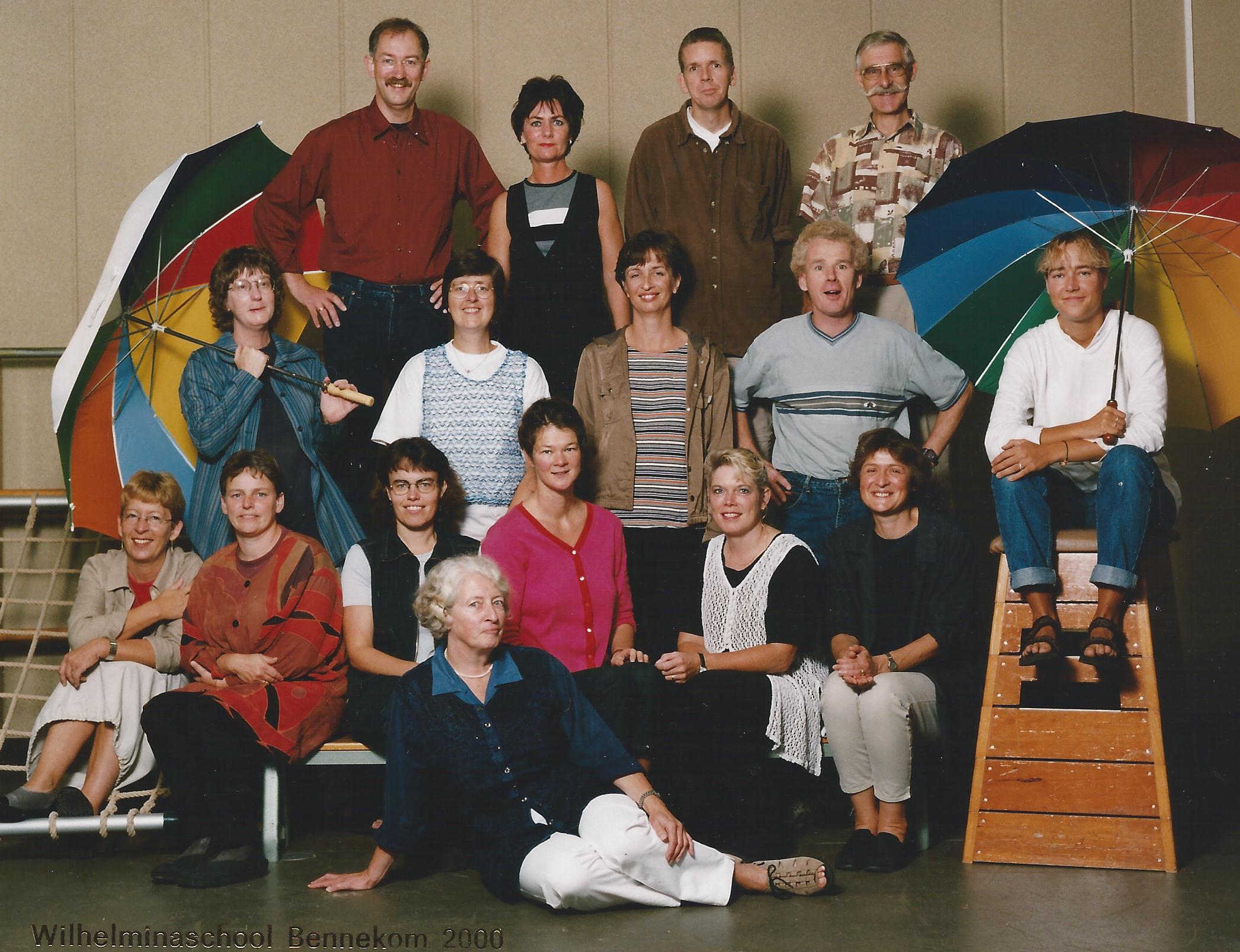 Het team door de jaren heen