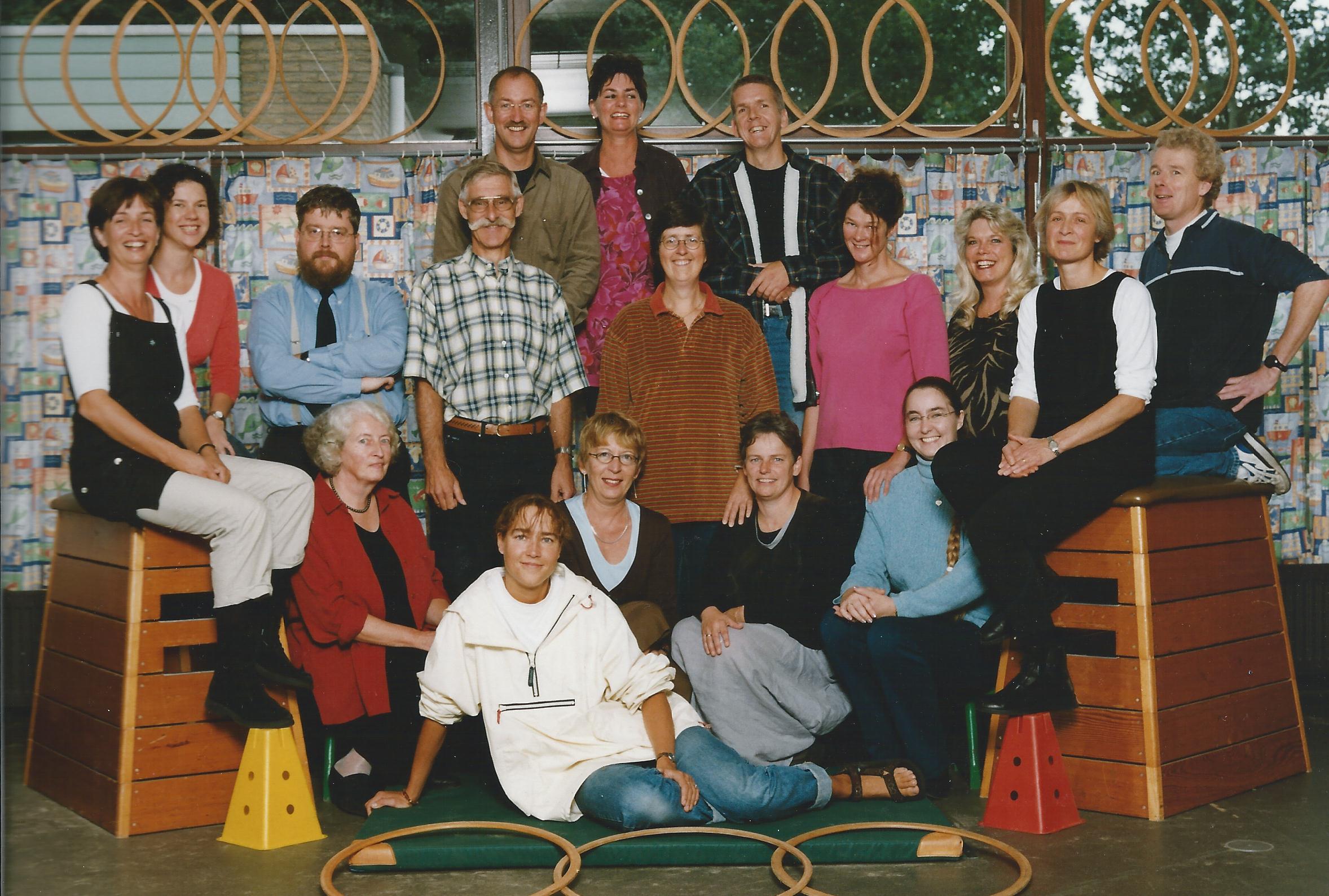 Het team door de jaren heen