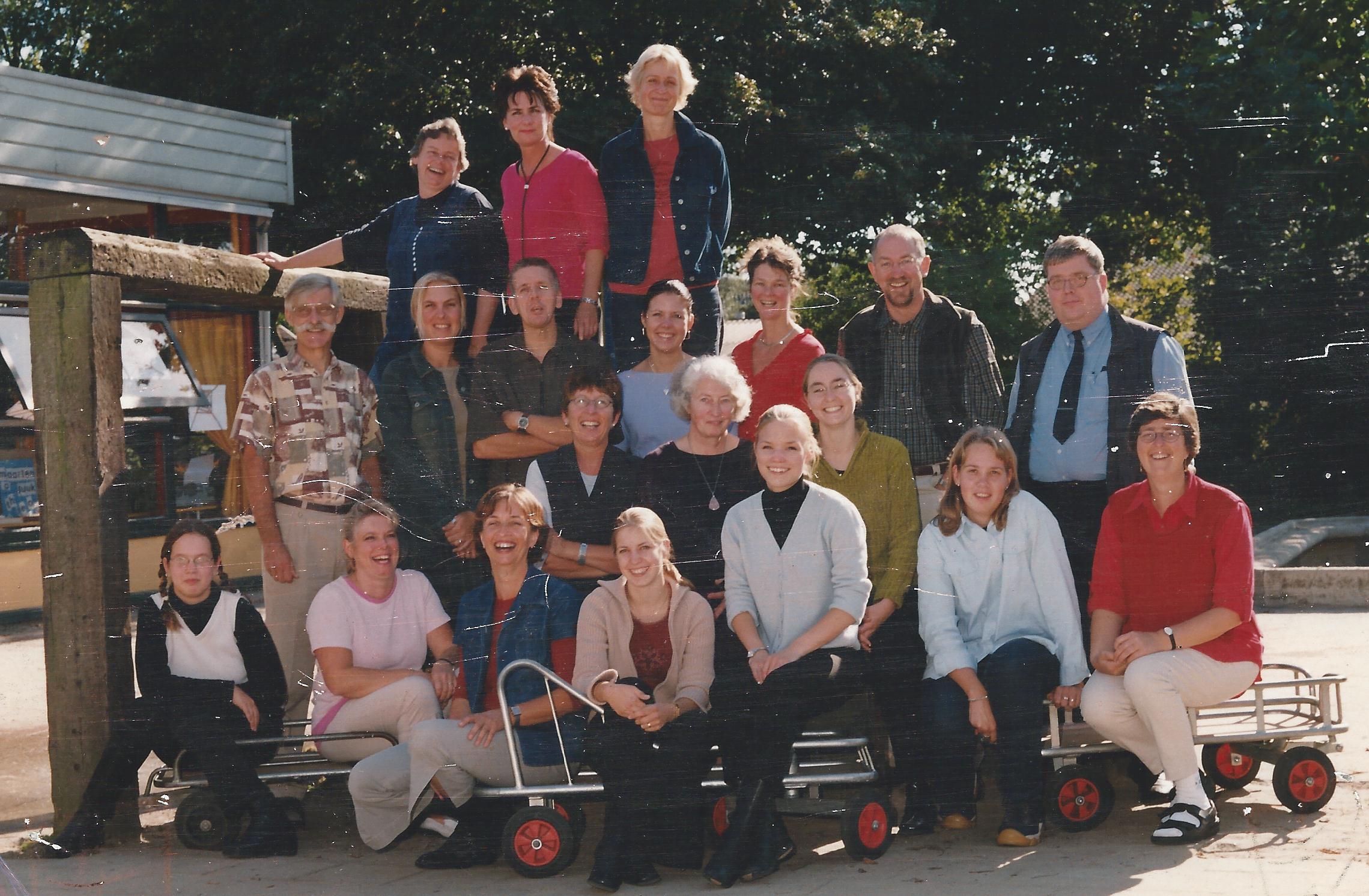 Het team door de jaren heen