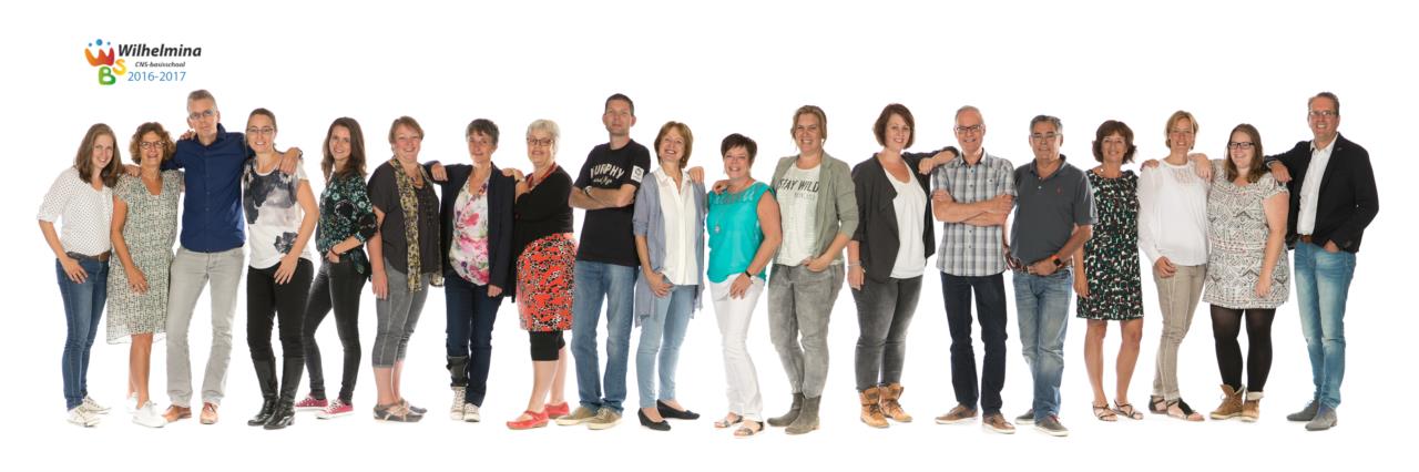 Het team door de jaren heen