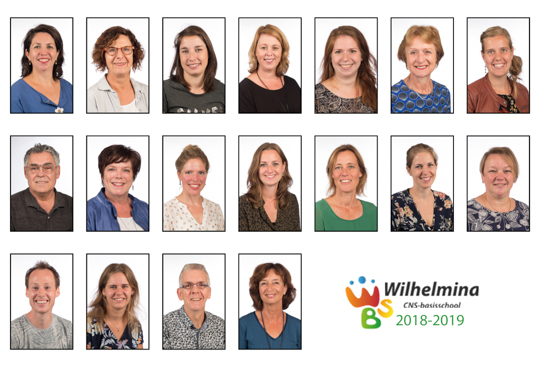 Het team door de jaren heen