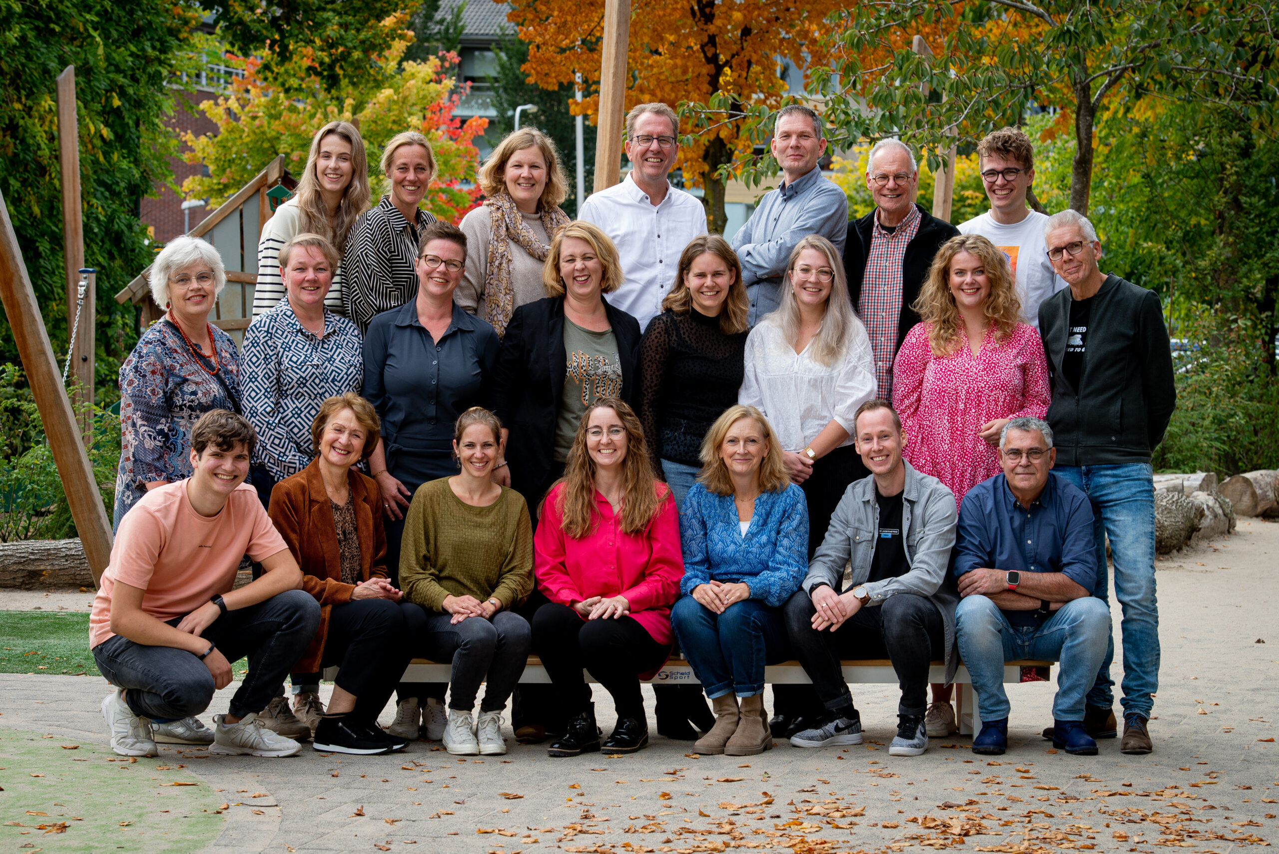 Het team door de jaren heen